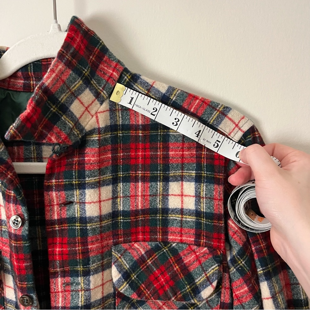 Pendleton Woolen Mills 100% wool plaid shirt size M - Stewart dress tartan - Picture 11 of 11